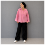Gabardine Crop Shirt
