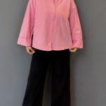 Gabardine Crop Shirt